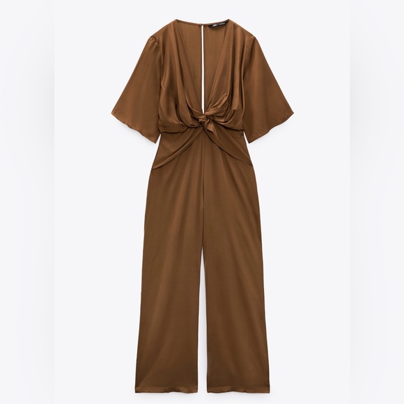 Zara Pants - Zara Long Satin Effect Jumpsuit Special Edition